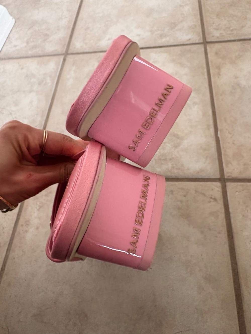 Today ONLY!! Sam Edelman pink satin mule - Picture 6 of 7